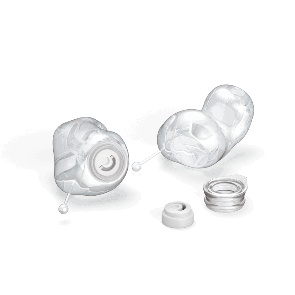 Serenity Choice clear ear plugs for music